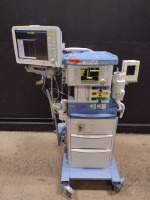 DRAGER FABIUS TIRO ANESTHESIA MACHINE WITH (3.37B SOFTWARE VERSION, VOLUME CONTROL, PRESSURE CONTROL, PRESSURE SUPPORT, MAN SPONT), 1 VAPORIZER (VAPOR 2000 SEVOFLURANE) & INFINITY DELTA XL MONITOR