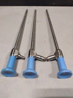 LOT OF (3) STRYKER (REF# 502-859-010) 0 DEGREE 10MM RIGID SCOPES (AUTOCLAVABLE)
