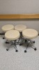 QTY. 4 EXAM STOOLS, CREAM LOCATED AT 900 W. CLAIREMONT AVE, EAU CLAIRE, WI 54701