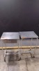 LOT OF 3 STAINLESS STEEL CARTS LOCATED AT 3325 MOUNT PROSPECT RD. FRANKLIN PARK, IL 60131