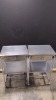 LOT OF 2 STAINLESS STEEL CART LOCATED AT 3325 MOUNT PROSPECT RD. FRANKLIN PARK, IL 60131