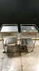 LOT OF 2 STAINLESS STEEL CARTS LOCATED AT 3325 MOUNT PROSPECT RD. FRANKLIN PARK, IL 60131