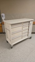 HERMANMILLER CART, WHITE, LOCKING 10-DRAWER SUPPLY CART LOCATED AT 900 W. CLAIREMONT AVE, EAU CLAIRE, WI 54701