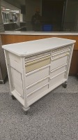 HERMANMILLER CART, WHITE, 10-DRAWER SUPPLY CART LOCATED AT 2661 CO. HWY I, CHIPPEWA FALLS, WI 54729