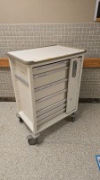 HERMANMILLER CART, WHITE, LOCKING 6-DRAWER SUPPLY CART LOCATED AT 900 W. CLAIREMONT AVE, EAU CLAIRE, WI 54701