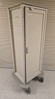 HERMANMILLER CART,BEIGE, LOCKING SINGLE DOOR VERTICAL STORAGE CART LOCATED AT 900 W. CLAIREMONT AVE, EAU CLAIRE, WI 54701