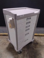 INNERSPACE CORPORATION HARMONY CART, WHITE, LOCKING 6-DRAWER SUPPLY CART LOCATED AT 3325 MOUNT PROSPECT RD. FRANKLIN PARK, IL 60131