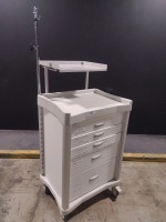 INNERSPACE CORPORATION 6350W5 CART, WHITE, LOCKING 5-DRAWER SUPPLY CART LOCATED AT 3325 MOUNT PROSPECT RD. FRANKLIN PARK, IL 60131