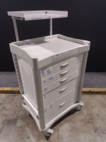 INNERSPACE CORPORATION 6350W5 CART, WHITE, LOCKING 5-DRAWER SUPPLY CART LOCATED AT 3325 MOUNT PROSPECT RD. FRANKLIN PARK, IL 60131