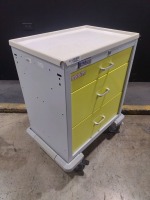 WATERLOO UNI CART SERIES CART, YELLOW, LOCKING 3-DRAWER SUPPLY CART LOCATED AT 3325 MOUNT PROSPECT RD. FRANKLIN PARK, IL 60131