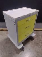 WATERLOO UNI CART SERIES CART, YELLOW, LOCKING 3-DRAWER SUPPLY CART LOCATED AT 3325 MOUNT PROSPECT RD. FRANKLIN PARK, IL 60131