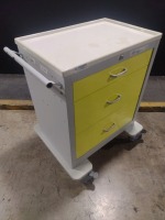 WATERLOO UNI CART SERIES CART, YELLOW, LOCKING 3-DRAWER SUPPLY CART LOCATED AT 3325 MOUNT PROSPECT RD. FRANKLIN PARK, IL 60131