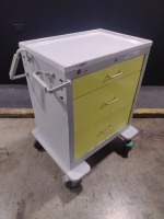 WATERLOO UNI CART SERIES CART, YELLOW, LOCKING 3-DRAWER SUPPLY CART LOCATED AT 3325 MOUNT PROSPECT RD. FRANKLIN PARK, IL 60131