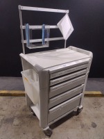 METRO FLEX CART, WHITE, LOCKING 5-DRAWER SUPPLY CART LOCATED AT 3325 MOUNT PROSPECT RD. FRANKLIN PARK, IL 60131