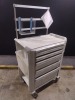 METRO FLEX CART, WHITE, LOCKING 5-DRAWER SUPPLY CART LOCATED AT 3325 MOUNT PROSPECT RD. FRANKLIN PARK, IL 60131