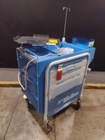 METRO LIFELINE CART, BLUE, LOCKING 4-DRAWER SUPPLY CART LOCATED AT 3325 MOUNT PROSPECT RD. FRANKLIN PARK, IL 60131