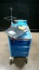 METRO LIFELINE CART BLUE LOCKING 4-DRAWER SUPPLY CART LOCATED AT 3325 MOUNT PROSPECT RD. FRANKLIN PARK, IL 60131 - 3