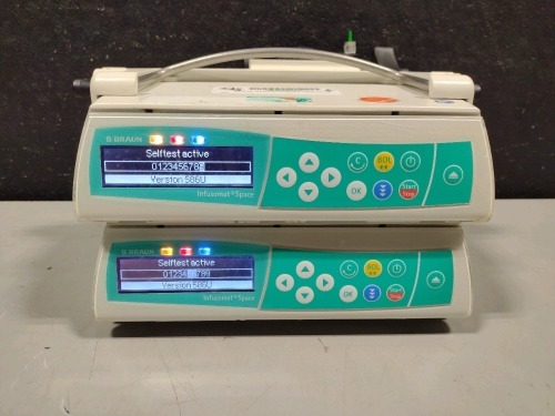 B BRAUN INFUSOMAT SPACE INFUSION PUMP QTY 2 LOCATED AT 3325 MOUNT PROSPECT RD. FRANKLIN PARK, IL 60131