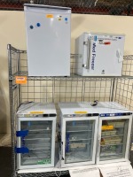 LOT OF 5 LAB REFRIGERATOR AND FREEZERS RACK NOT INCLUDED LOCATED AT 3325 MOUNT PROSPECT RD. FRANKLIN PARK, IL 60131
