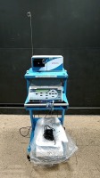 ANGIO DYNAMICS RITA MODEL 1500X RAIDO FREQUENCY SURGICAL GENERATOR WITH INTELLIFLOW PUMP AND CART LOCATED AT 3325 MOUNT PROSPECT RD. FRANKLIN PARK, IL 60131