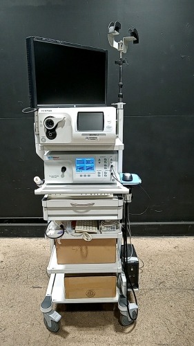 ENDOSCOPE TOWER SYSTEM TO IN INCLUDE: PENTAX EPK-1 VIDEO PROCESSOR, KAYPENTX 9400 LARYNGEAL STROBE, TOSHIBA 3CCD 1080I CAMERA LOCATED AT 3325 MOUNT PROSPECT RD. FRANKLIN PARK, IL 60131