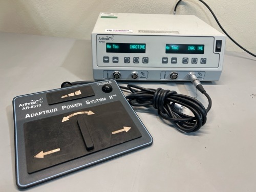 ARTHREX AR-8300 APSII POWER CONSOLE WITH FOOTSWITCH LOCATED AT 3325 MOUNT PROSPECT RD. FRANKLIN PARK, IL 60131