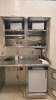 STRYKER VISUM 2 CEILING MOUNT DUAL HEAD SURGICAL LIGHTS WITH QTY. 2 CONTROL PANELS, SINGLE HEAD SURGICAL LIGHT, VISIONPRO LED DISPLAY MONITOR, SWITCHPOINT INFINITY 3 MEDIA ROUTER, CONTROL SYSTEM, QTY. 2 VISUM LED SURRGICAL LIGHT SYSTEM, NEC WALL MONITOR L - 7