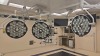 STRYKER VISUM 2 CEILING MOUNT DUAL HEAD SURGICAL LIGHTS WITH QTY. 2 CONTROL PANELS, SINGLE HEAD SURGICAL LIGHT, VISIONPRO LED DISPLAY MONITOR, SWITCHPOINT INFINITY 3 MEDIA ROUTER, CONTROL SYSTEM, QTY. 2 VISUM LED SURRGICAL LIGHT SYSTEM, NEC WALL MONITOR L - 8