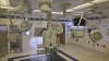 STRYKER VISUM 2 CEILING MOUNT DUAL HEAD SURGICAL LIGHTS WITH QTY. 2 CONTROL PANELS, VISIONPRO LED DISPLAY MONITOR, SINGLE HEAD SURGICAL LIGHT WITH DUAL VISIONPRO LED DISPLAY MONITOR, SWITCHPOINT INFINITY 3 MEDIA ROUTER, VISUM LED SURGICAL LIGHT SYSTEM QTY - 7