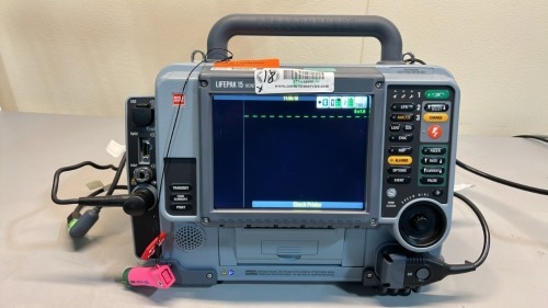 PHYSIO-CONTROL LIFEPAK 15 DEFIB WITH PACING 12 LEAD ECG CO2 SPO2 NIBP ANALYZE LOCATED AT 3325 MOUNT PROSPECT RD. FRANKLIN PARK, IL 60131
