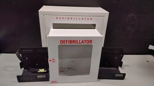 LOT OF DEFIBRILLATOR WALL MOUNTES LOCATED AT 3325 MOUNT PROSPECT RD. FRANKLIN PARK, IL 60131