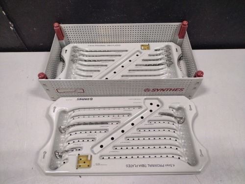 SYNTHES PROXIMAL TIBIA PLATE IMPLANT SET INCOMPLETE LOCATED AT 3325 MOUNT PROSPECT RD. FRANKLIN PARK, IL 60131