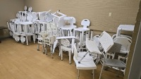 ASSORTED SHOWER CHAIRS, QTY. 20 LOCATED AT 900 W. CLAIREMONT AVE, EAU CLAIRE, WI 54701