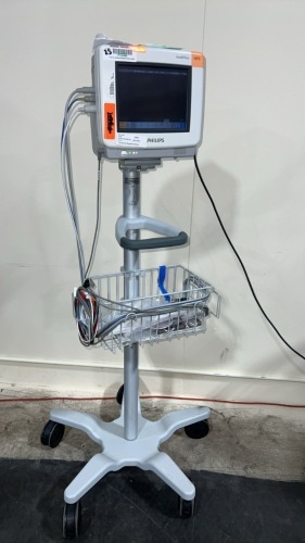 PHILIPS MP5 PATIENT MONITOR ON ROLLING STAND LOCATED AT 3325 MOUNT PROSPECT RD. FRANKLIN PARK, IL 60131