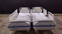 LOT OF (2) STRYKER SECURE 3002 S3 HOSPITAL BEDS WITH HEAD & FOOTBOARD (CHAPERONE WITH ZONE CONTROL, BED EXIT, SCALE) (IBED AWARENESS)