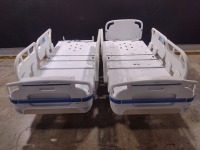 LOT OF (2) STRYKER SECURE 3002 S3 HOSPITAL BEDS WITH HEAD & FOOTBOARD (CHAPERONE WITH ZONE CONTROL, BED EXIT, SCALE) (IBED AWARENESS)