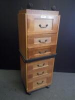 LOT OF BEDSIDE CABINETS