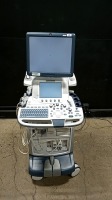 GE LOGIQ E9 ULTRASOUND MACHINE WITH 3 PROBES (C1-6, PL, C2-9) (SERIAL# 136276US3) (DOM: 12/2014)