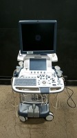 GE LOGIQ E9 ULTRASOUND MACHINE WITH 4 PROBES (C2-9, 9L, ML6-15, C1-6) (SERIAL# 120947US7) (DOM: 09/2013)