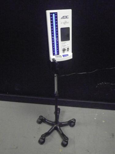 ADC E-SPHYG 2 BLOOD PRESSURE MONITOR ON ROLLING STAND