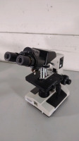 LW SCIENTIFIC LAB MICROSCOPE WITH 2 EYEPIECES (WF 10X/18), 4 OBJECTIVES (4, 10, 40, 100)