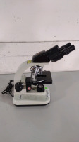 LW SCIENTIFIC LAB MICROSCOPE WITH 2 EYEPIECES (WF 10X/18), 4 OBJECTIVES (4, 10, 40, 100)