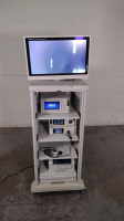 STRYKER 1588 AIM ENDOSCOPY SYSTEM TO INCLUDE: 1588 AIM CAMERA CONTROL UNIT, 1588 CAMERA HEAD, L10 LIGHT SOURCE, SDC3 HD INFORMATION MANAGEMENT SYSTEM, SDP1000 PRINTER, VISIONPRO SYNK 26 INCH MONITOR, STANDARD CART