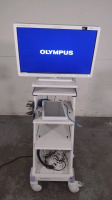 OLYMPUS OEV262H 26 INCH MONITOR ON COMPACT TROLLEY