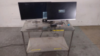 HP 24EA (2) 24 INCH MONITORS (NO CART)