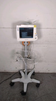 PHILIPS INTELLIVUE MP30 PATIENT MONITOR WITH MULTI-PARAMETER MODULE (M3015, M3001A) ON ROLLING STAND