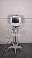 PHILIPS INTELLIVUE MP30 PATIENT MONITOR WITH MULTI-PARAMETER MODULE (M3015, M3001A) ON ROLLING STAND