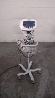 WELCH ALLYN 53STO VITAL SIGNS MONITOR ON ROLLING STAND