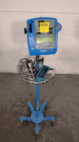 GE DINAMAP PRO 400V2 VITAL SIGNS MONITOR ON ROLLING STAND