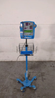 GE DINAMAP PRO 400V2 VITAL SIGNS MONITOR ON ROLLING STAND